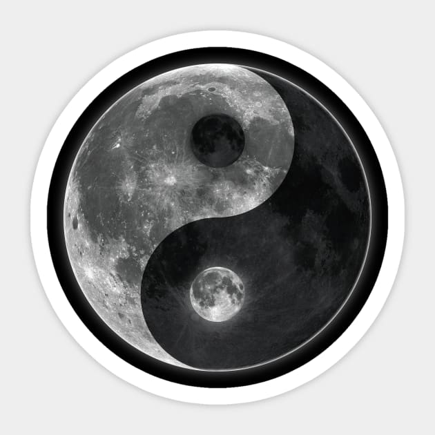 YinYang Moon Sticker by meownarchy